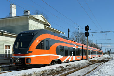 Viajar en tren a Tallin